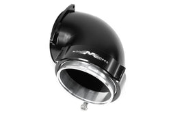 High Flow 90° Tight Radius 4" Quick Seal Attachment for ICON 102mm Throttle Body - BLACK 10-14017BLK-Motion Raceworks-Motion Raceworks