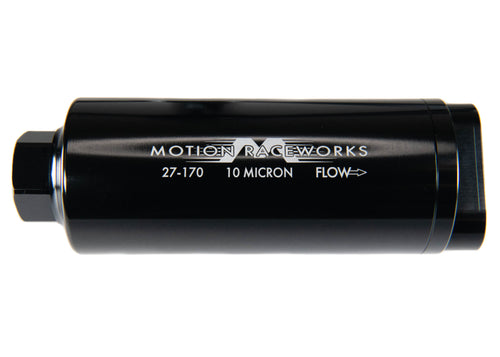 Motion Raceworks Dual 10ORB Outlet Post Fuel Filter w/ Mount (10 Micron) 27-170-Motion Raceworks-Motion Raceworks