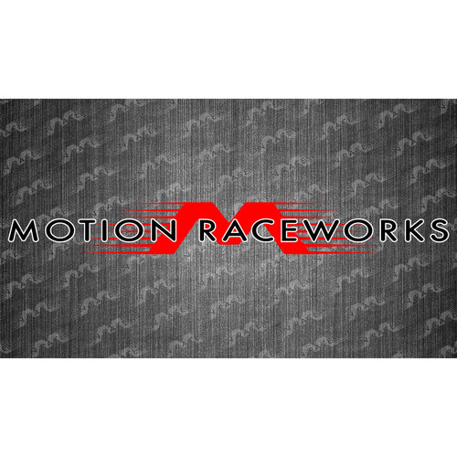 Red/White Motion Raceworks Decal 12"x3"-Motion Raceworks-Motion Raceworks