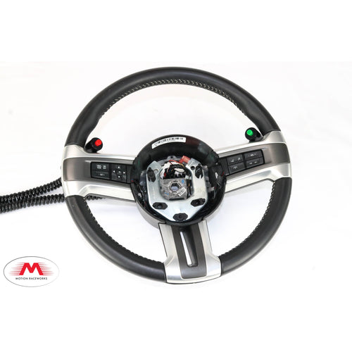 S197 2011-14 Mustang Steering Wheel Button Bracket Black Anodized 15-00014-Motion Raceworks-Motion Raceworks