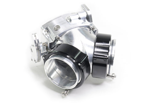 Attachment Only: Billet 'Y' Connection Dual 35° w/ Built in 3" Quick Seals for ICON 102mm Throttle Body - BARE 10-14016-Motion Raceworks-Motion Raceworks